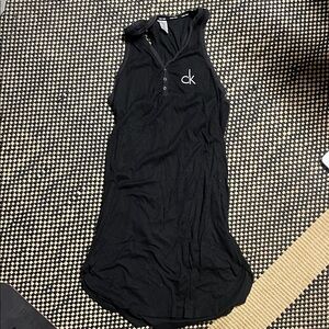 Calvin Klein Black Sleeveless Polo Dress